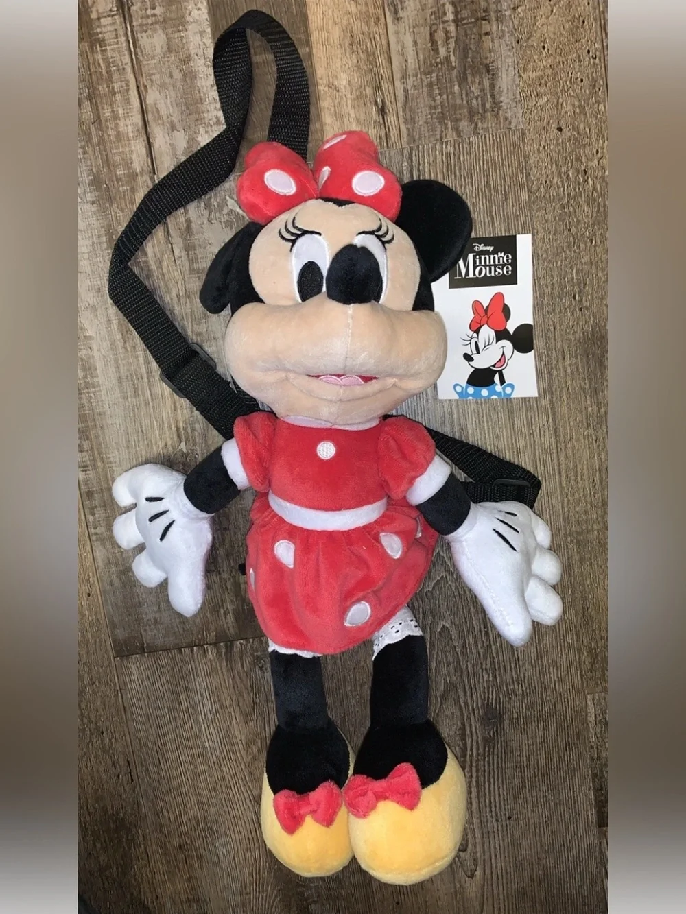 Disney Minnie Mouse Plush Purse Backpack 17inch New